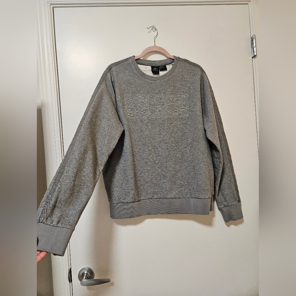 Armani Exchange Quilted Crewneck Sweatshirt - Picture 6 of 11